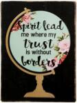 Clayre & Eef Tablou cu mesaj motivational Spirit Lead 26 x 1 x 35 cm (CC1651)