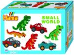 Hama Set creativ Hama Perlen 3502 2000 de margele colorate placi Auto si Dino pentru copii 5 (10.3502)