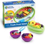 Learning Resources Set de joaca alimente din plastic Learning Resources New Sprouts - Salata de fructe, 2 ani, culori vibrante (LER9268) Bucatarie copii