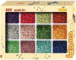 Hama Set Perle Midi 9600 Bucati 12 Culori Cutie Organizatoare (2096)