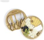 Jocca Set pentru branzeturi Jocca suport din lemn 20 cm cu 4 cutite din inox (5182)