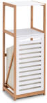 Zeller Etajera baie Zeller, MDF bambus, 33x36x98 cm, alb maro (ZE-18867)