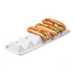 Garibaldi Tavă Sandwich Din Carton Ondulat Albă Tava
