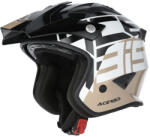 ACERBIS Aria Black/Brown Cască Moto Jet ECE 22.06 1200gr cu Sunvisor 26602.320 (26602.320)