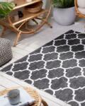 MAXISHOP Italia Collection Covor de exterior ALADANA Negru Alb 140 x 200 cm Reversibil Covor
