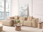 MAXISHOP Italia Collection Coltar cu 3 locuri DOLVA Velur Bej Dreapta