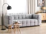 MAXISHOP Italia Collection Canapea cu 3 locuri MULLOLA Gri deschis Canapea