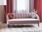 MAXISHOP Italia Collection Canapea cu 3 locuri ALSVAG Catifea Roz Canapea