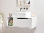 Maxishop Masca pentru lavoar de perete CASCAVEL 80 cm Alb