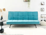 MAXISHOP Italia Collection Canapea extensibila cu 3 locuri HASLE Albastru marin Canapea