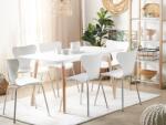 MAXISHOP Italia Collection Masa de dining extensibila MIRABEL Alb 120 150 cm 80 cm