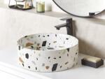 Maxishop Lavoar pe blat NULES , Œ 40 cm Ceramica Terrazzo alb
