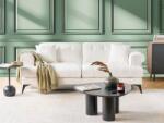 MAXISHOP Italia Collection Canapea cu 3 locuri SKIVE Boucle Alb Canapea