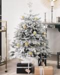 Maxishop Brad de Craciun artificial cu zapada FORAKER 120 cm Alb