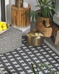 MAXISHOP Italia Collection Covor de exterior ROHTAK Negru 90 x 180 cm Covor