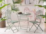 MAXISHOP Italia Collection Masa de gradina TRENTO 70 cm 70 cm Metal Verde deschis