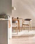 MAXISHOP Italia Collection Set de 2 scaune dining DAY Maro deschis Taupe