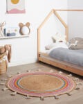MAXISHOP Italia Collection Covor pentru copii ZANAVI Multicolor o 120 cm Iuta Covor
