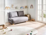 MAXISHOP Italia Collection Canapea extensibila cu 2 locuri ABISKO In sintetic Gri inchis Canapea