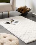 MAXISHOP Italia Collection Covor din blana sintetica GHARO Alb 80 x 150 cm Covor