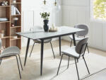 MAXISHOP Italia Collection Masa de dining EFTALIA Alb marmura 120 150 cm 80 cm