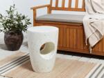 MAXISHOP Italia Collection Masa laterala EDOLO Terrazzo alb Masa de cafea