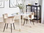 MAXISHOP Italia Collection Masa de dining GUTIERE Alb marmura 120 cm 70 cm