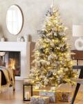 Maxishop Brad de Craciun artificial cu zapada LED MIETTE 180 cm Alb