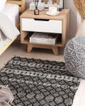 MAXISHOP Italia Collection Covor FEHIMLI Negru 80 x 150 cm Piele naturala Covor