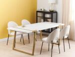 MAXISHOP Italia Collection Masa de dining MARTYNIKA Alb marmura 200 cm 90 cm