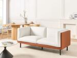 MAXISHOP Italia Collection Canapea cu 2 locuri VORGOD Alb-murdar Canapea