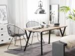 MAXISHOP Italia Collection Masa de dining BRAVO Maro deschis 140 cm 80 cm