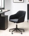 MAXISHOP Italia Collection Scaun de birou VENICE Catifea Negru