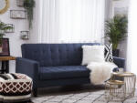 MAXISHOP Italia Collection Canapea extensibila cu 3 locuri VEHKOO Albastru inchis Canapea