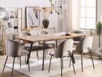 MAXISHOP Italia Collection Masa de dining extensibila HARLOW Maro inchis 140 180 cm 90 cm