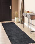 MAXISHOP Italia Collection Covor SINANKOY Negru 80 x 300 cm Iuta Covor