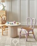 MAXISHOP Italia Collection Scaun pentru copii DESIMI Ratan Violet