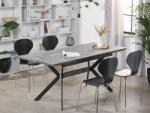 MAXISHOP Italia Collection Masa de dining extensibila BENSON Gri deschis 140 180 cm 80 cm