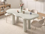 MAXISHOP Italia Collection Masa de dining ONDLE Alb-murdar 188 cm 94 cm