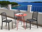 MAXISHOP Italia Collection Masa de gradina TALTAL 64 cm 64 cm Metal Rosu