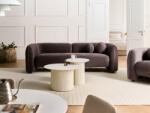 MAXISHOP Italia Collection Canapea cu 3 locuri LEIREN Catifea Maro inchis Canapea