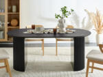 MAXISHOP Italia Collection Masa de dining SAVORY Negru 180 cm 90 cm