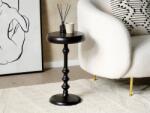 MAXISHOP Italia Collection Masa laterala ATAPO Metal Negru Masa de cafea