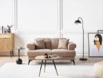 MAXISHOP Italia Collection Canapea cu 2 locuri SKIVE Maro deschis Canapea