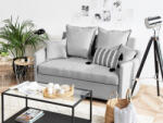 MAXISHOP Italia Collection Canapea extensibila cu 2 locuri HOVIN Gri deschis Canapea