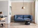 MAXISHOP Italia Collection Canapea cu 2 locuri VORGOD Albastru inchis Canapea