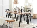 MAXISHOP Italia Collection Masa de dining LENISTER Maro Negru 150 cm 90 cm