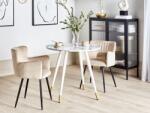 MAXISHOP Italia Collection Masa de dining GUTIERE Alb marmura 80 cm 80 cm