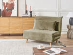 MAXISHOP Italia Collection Canapea extensibila single SETTEN Catifea Verde masliniu Canapea