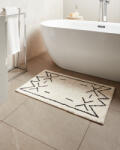 MAXISHOP Italia Collection Covoras de baie UNTLA Bej deschis 60 x 90 cm Bumbac Covor baie